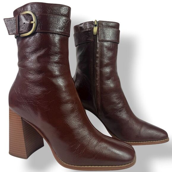 Nine West Y2K 90s Vintage Style Madden Style Platform Chunky Boot Leather 8.5 - Picture 5 of 14